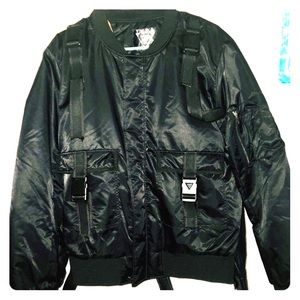 T.K.P.A men’s Black MA1 jacket rock punk coat